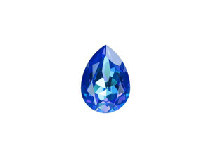 PRESTIGE Crystal Components 4320 18mm Pear Fancy Stone Royal Blue LacquerPRO DeLite