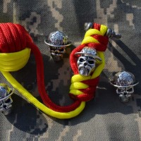 Fire Fighter Skull Bead