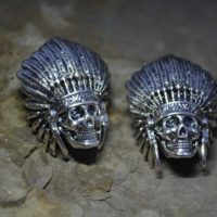 Chief skull bead